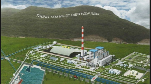 ギソン2石炭火力発電所の完成予想図