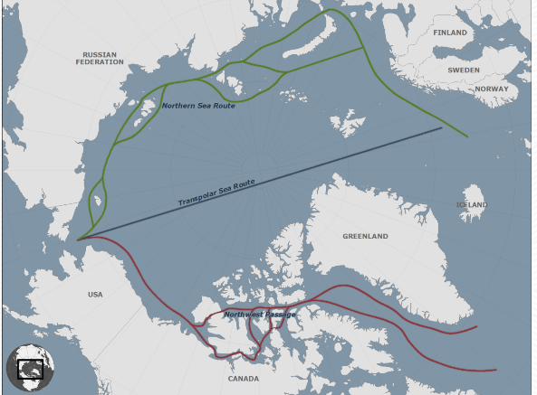 開発が想定されるTrans-shipment Routes
