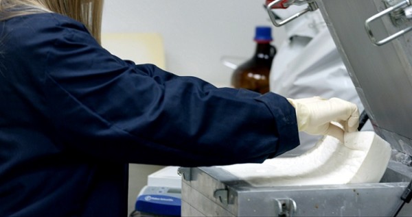 Ford Motor Company is the first automaker to formulate and test new foam and plastic components using carbon dioxide as feedstock. Researchers expect to see the new biomaterials in Ford production vehicles within five years. Formulated with up to 50 percent CO2-based polyols, the foam is showing promise as it meets rigorous automotive test standards. It could be employed in seating and underhood applications, potentially reducing petroleum use by more than 600 million pounds annually – enough to fill nearly 35,000 American homes. CO2-derived foam will further reduce the use of fossil fuels in Ford vehicles and increase the presence of sustainable foam in the automaker’s global lineup.