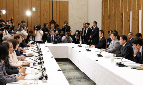 13日に開いたGX実行会議の様子