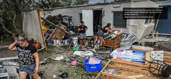 被災した住宅の整理に取り組む住民たち